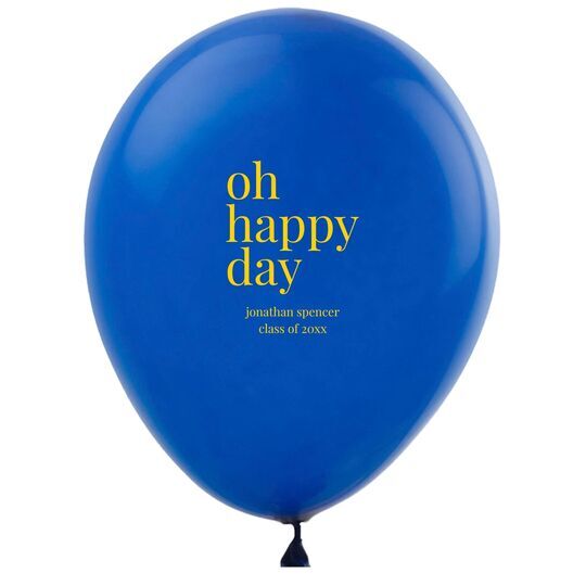 Oh Happy Day Latex Balloons