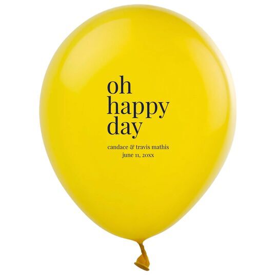 Oh Happy Day Latex Balloons