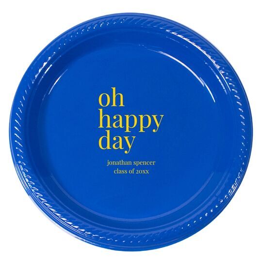 Oh Happy Day Plastic Plates