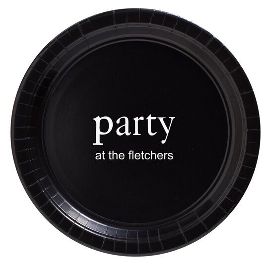 Big Word Party Paper Plates