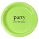 Big Word Party Plastic Plates Image 3 of 3