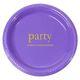 Big Word Party Plastic Plates Image 2 of 3