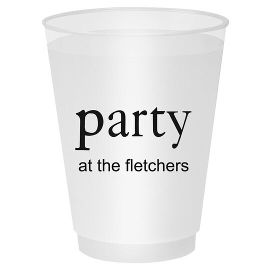 Big Word Party Shatterproof Cups