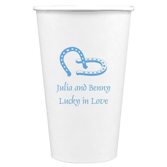 Horse Shoes Paper Coffee Cups
