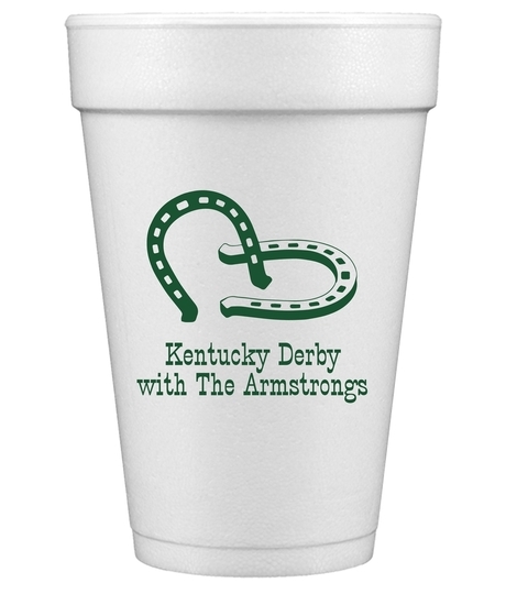 Horse Shoes Styrofoam Cups