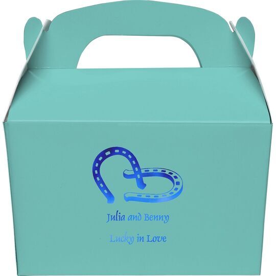Horse Shoes Gable Favor Boxes