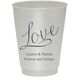 Expressive Script Love Colored Shatterproof Cups Image 1 of 3
