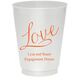 Expressive Script Love Colored Shatterproof Cups Image 3 of 3