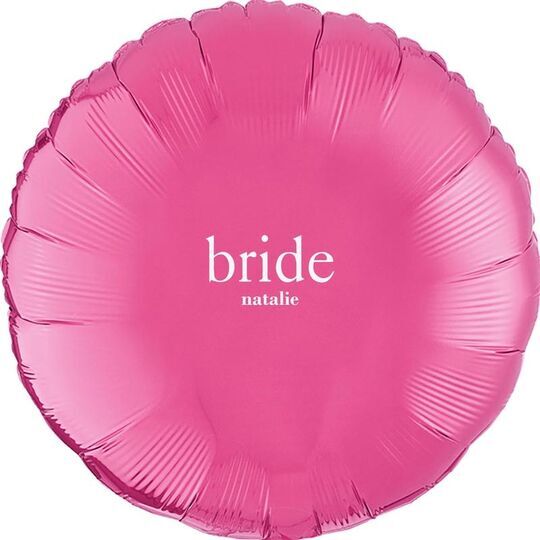 Big Word Bride Mylar Balloons