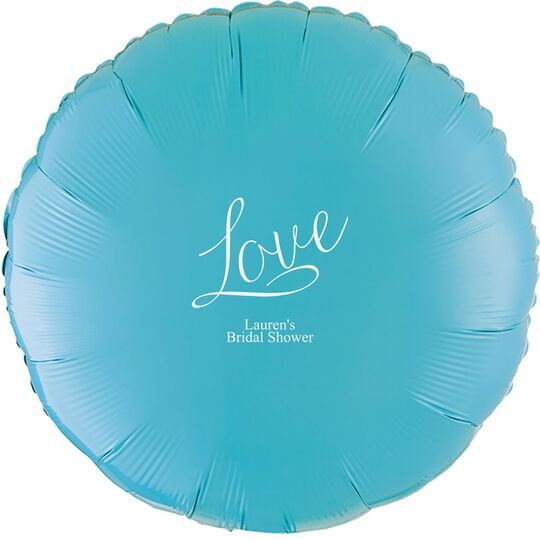 Expressive Script Love Mylar Balloons