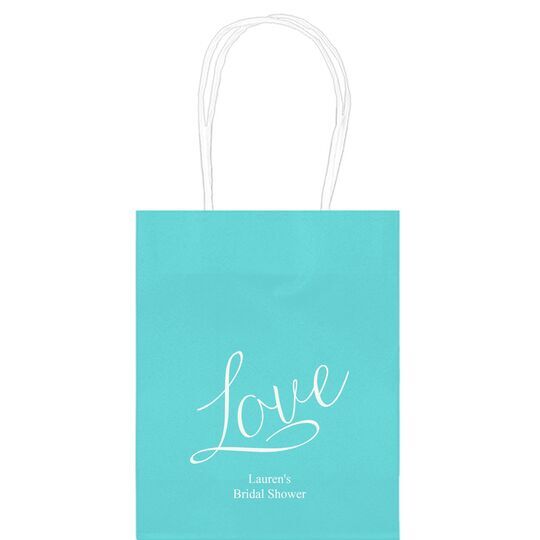 Expressive Script Love Mini Twisted Handled Bags