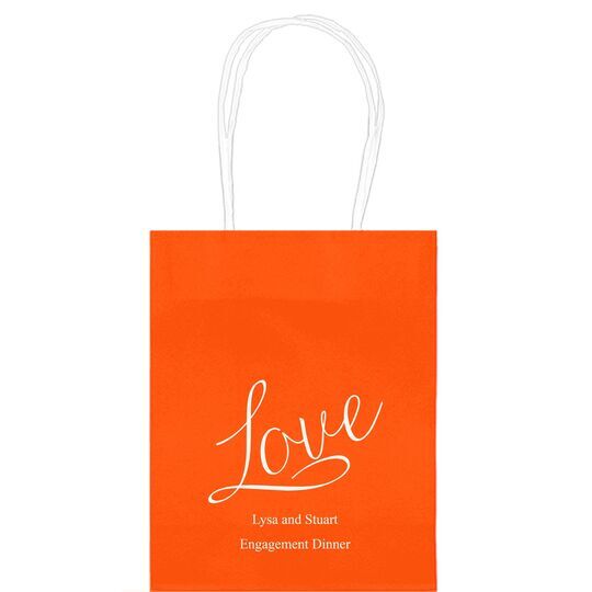 Expressive Script Love Mini Twisted Handled Bags