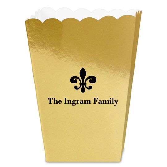 Traditional Fleur-de-Lis Mini Popcorn Boxes