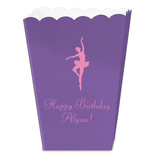 Prima Ballerina Mini Popcorn Boxes