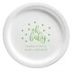 Confetti Dots Oh Baby Paper Plates Image 1 of 3