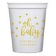 Confetti Dots Oh Baby Stadium Cups Image 2 of 3