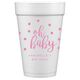 Confetti Dots Oh Baby Styrofoam Cups Image 3 of 3