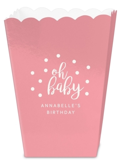 Confetti Dots Oh Baby Mini Popcorn Boxes