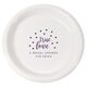 Confetti Dots True Love Plastic Plates Image 1 of 2
