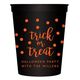 Confetti Dots Trick or Treat Stadium Cups Image 1 of 2