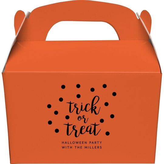 Confetti Dots Trick or Treat Gable Favor Boxes