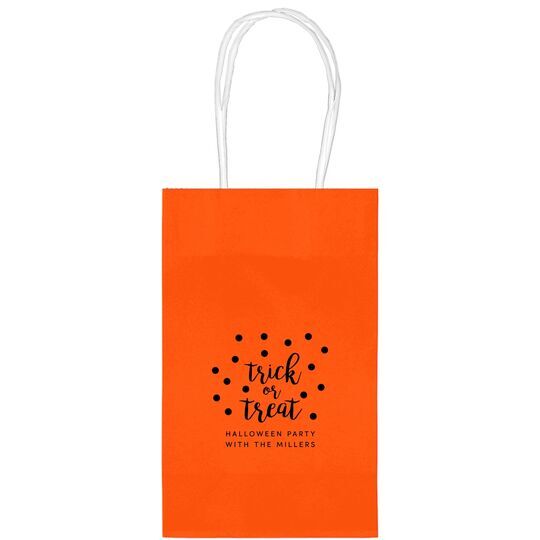 Confetti Dots Trick or Treat Medium Twisted Handled Bags