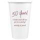 Fun 50 Years Paper Coffee Cups Image 1 of 2