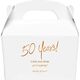 Fun 50 Years Gable Favor Boxes Image 1 of 2