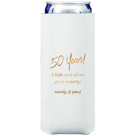 Fun 50 Years Collapsible Slim Huggers
