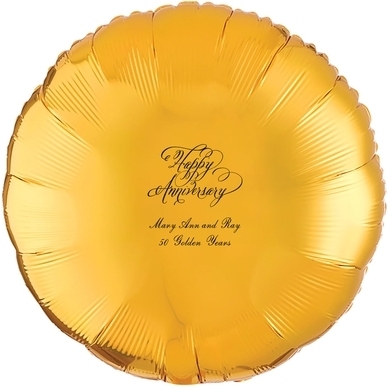 Elegant Happy Anniversary Mylar Balloons