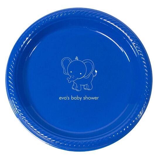 Sweet Elephant Plastic Plates