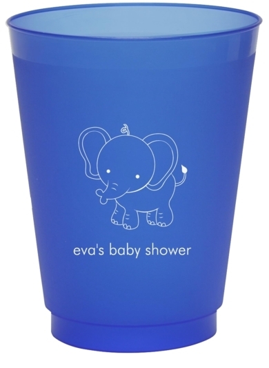 Sweet Elephant Colored Shatterproof Cups