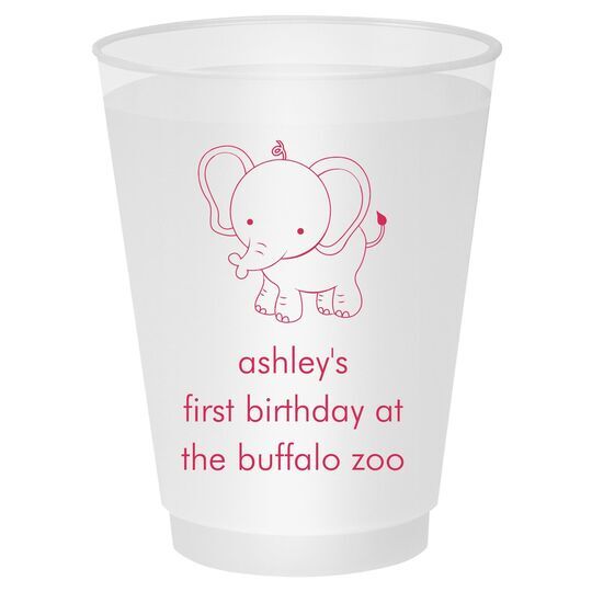 Sweet Elephant Shatterproof Cups