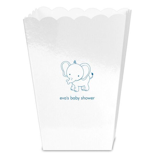 Sweet Elephant Mini Popcorn Boxes