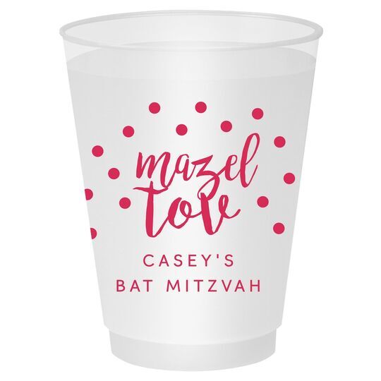 Confetti Mazel Tov Shatterproof Cups
