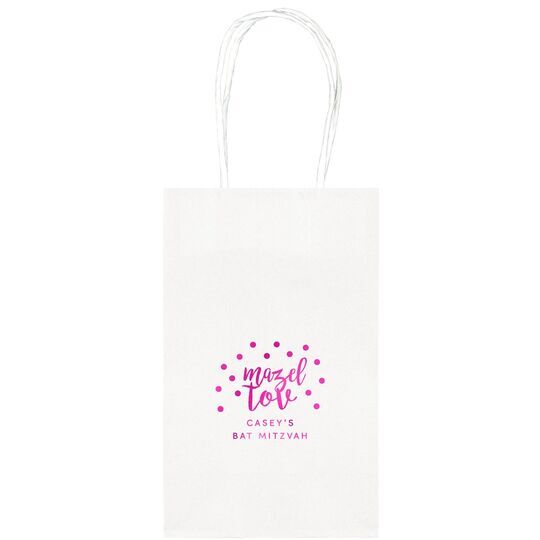 Confetti Mazel Tov Medium Twisted Handled Bags