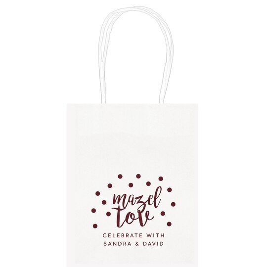 Confetti Mazel Tov Mini Twisted Handled Bags