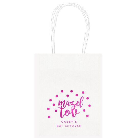 Confetti Mazel Tov Mini Twisted Handled Bags