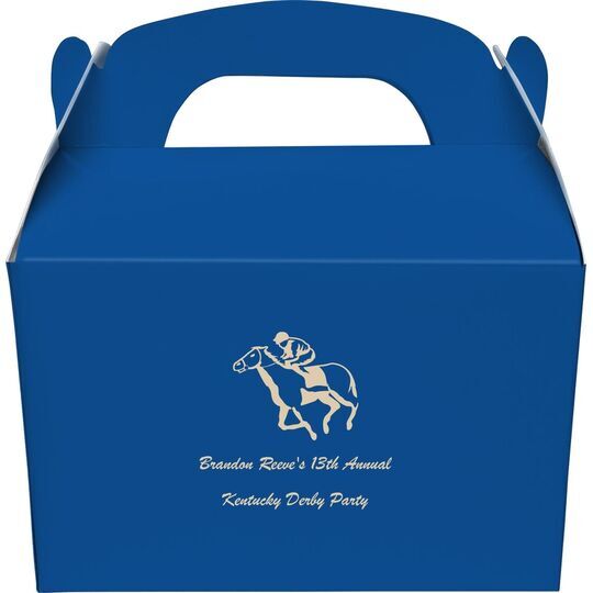 Horserace Derby Gable Favor Boxes