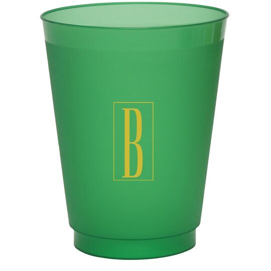 Contempo Monogram Colored Shatterproof Cups