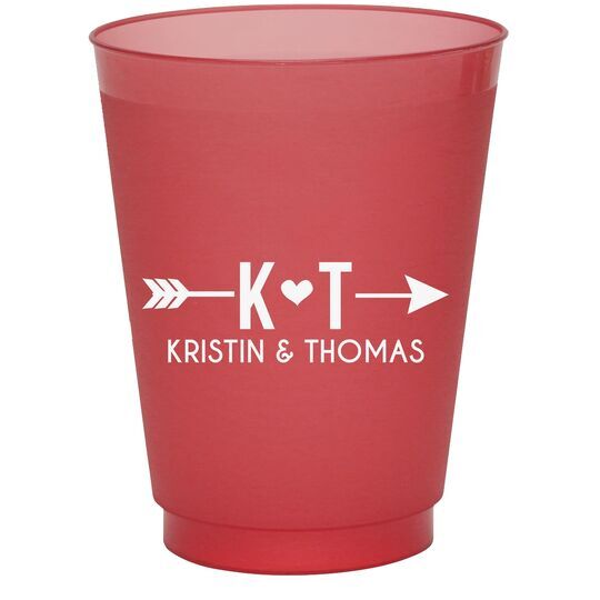 Cupid's Arrow Colored Shatterproof Cups