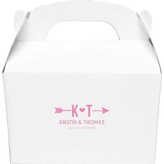 Cupid's Arrow Gable Favor Boxes