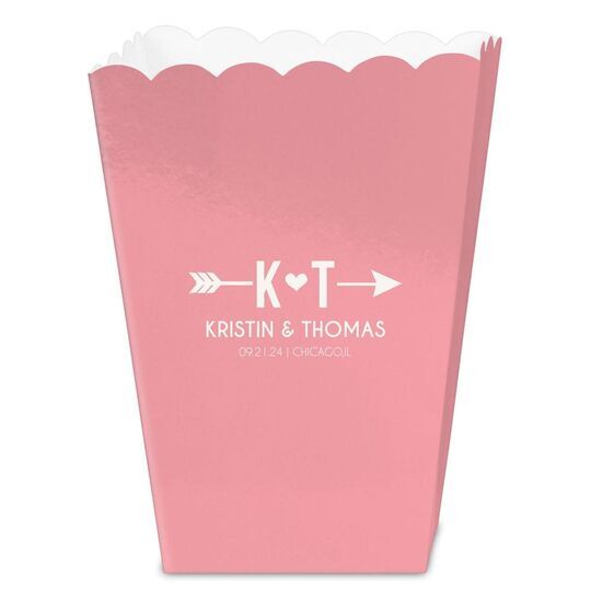 Cupid's Arrow Mini Popcorn Boxes