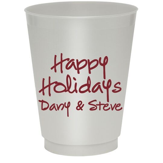 Studio Text Colored Shatterproof Cups