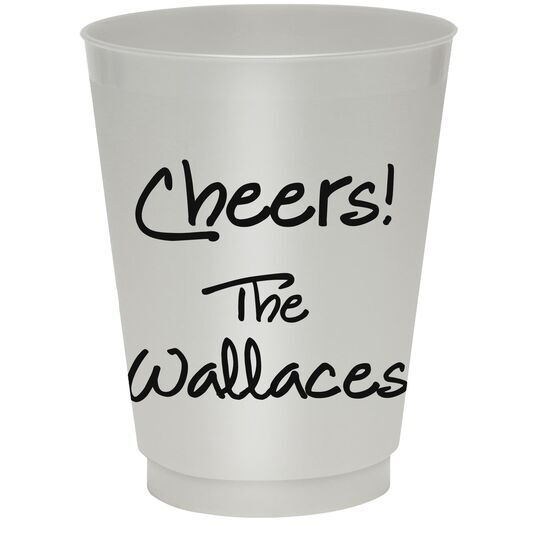 Studio Text Colored Shatterproof Cups