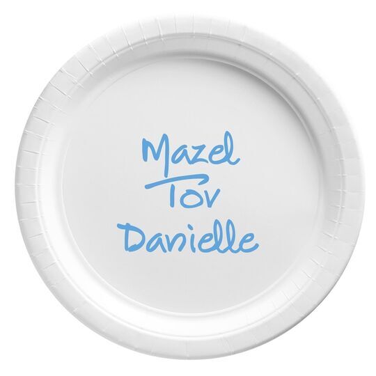 Studio Text Paper Plates