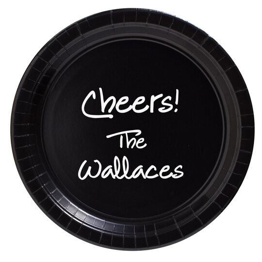 Studio Text Paper Plates