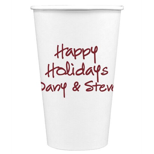 Studio Text Paper Coffee Cups