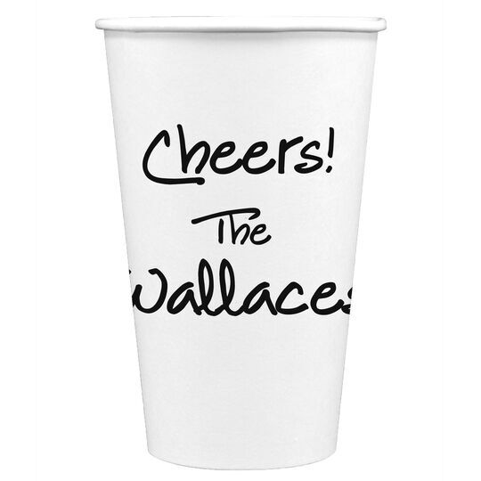 Studio Text Paper Coffee Cups