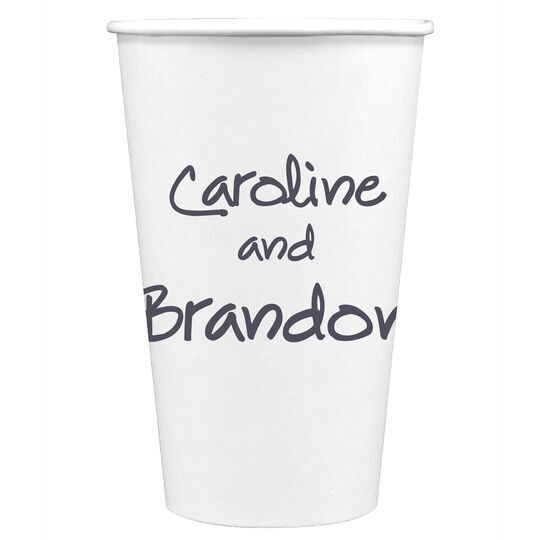 Studio Text Paper Coffee Cups